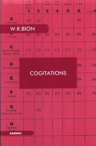 Couverture : Cogitations
