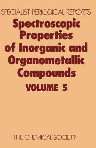 Couverture : Spectroscopic Properties of Inorganic and Organometallic Compounds (Specialist Periodical Reports)