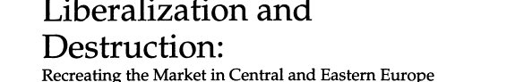 Couverture : Privatization, liberalization, and destruction