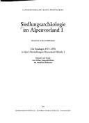 Couverture : Siedlungsarchäologie im Alpenvorland
