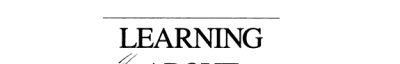 Couverture : Learning about learning disabilities