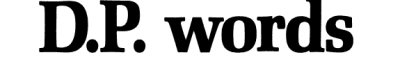 Couverture : D.P. words