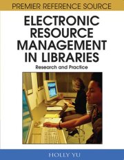 Couverture : Electronic resource management in libraries