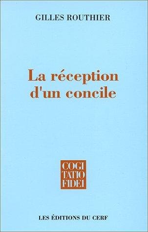Couverture : La réception d'un concile