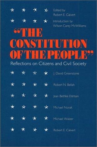 Couverture : The Constitution of the People