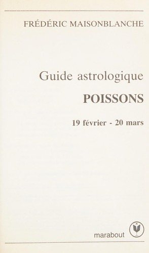 Couverture : Poissons