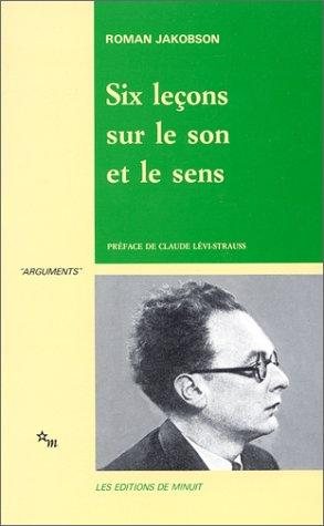 Couverture : Six leçons sur le son et le sens