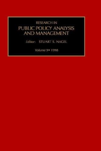 Couverture : RES PUB POL ANAL VOL 9 (Research in Public Policy Analysis and Management)