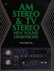 Couverture : AM stereo & TV stereo--new sound dimensions