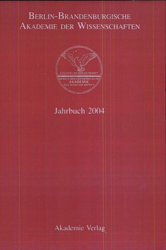 Couverture : Jahrbuch 2004