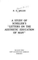 Couverture : A study of Schiller's "Letters on the aesthetic education of man"