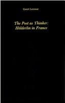 Couverture : The poet as thinker