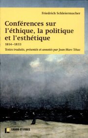 Couverture : Conférences sur l'éthique, la politique et l'esthétique