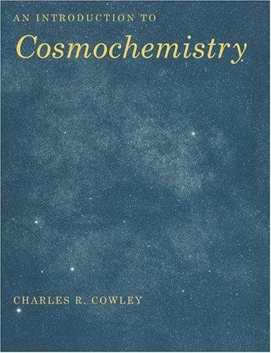 Couverture : An introduction to cosmochemistry