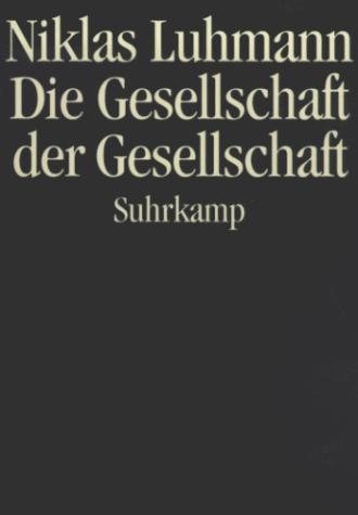 Couverture : Die Gesellschaft der Gesellschaft