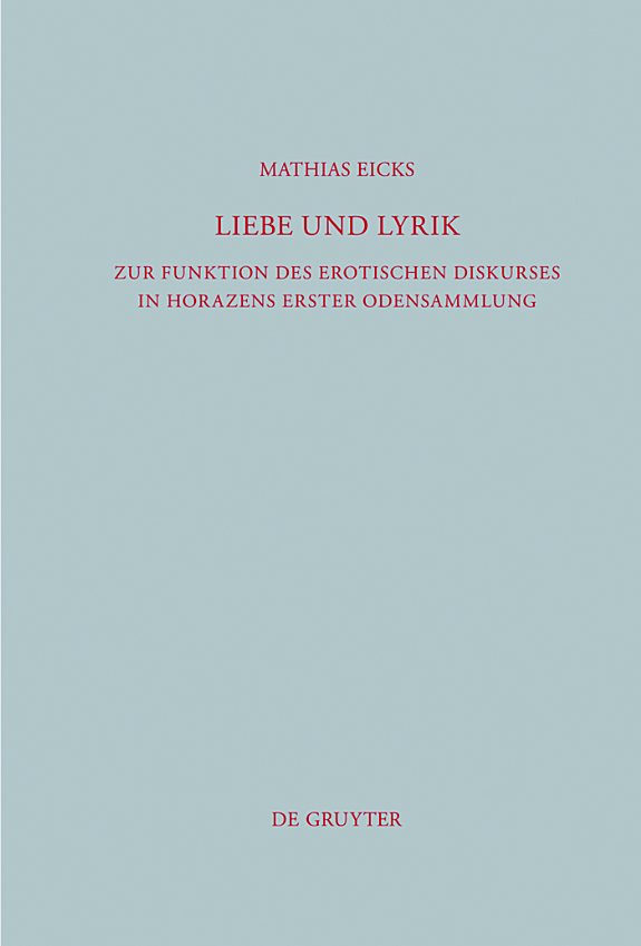 Couverture : Liebe und Lyrik