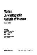Couverture : Modern chromatographic analysis of vitamins