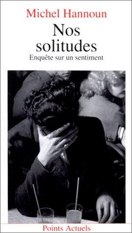 Couverture : Nos solitudes