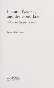 Couverture : Nature, reason, and the good life
