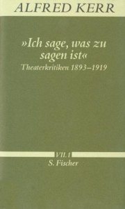 Couverture : " Ich sage was zu sagen ist"