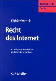 Couverture : Recht des Internet.