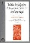 Couverture : Política investigadora de la época de Carlos III en el área maya