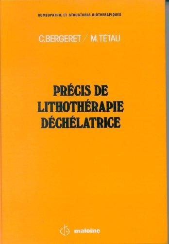 Couverture : Précis de lithothérapie déchélatrice