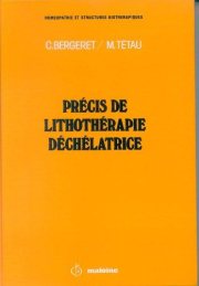 Couverture : Précis de lithothérapie déchélatrice