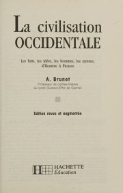 Couverture : La civilisation occidentale