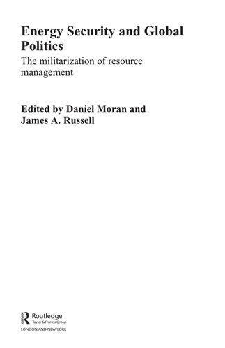 Couverture : Energy security and global politics