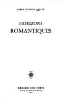 Couverture : Horizons romantiques