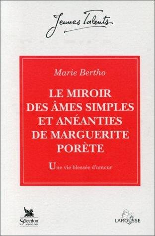 Couverture : Le miroir des âmes simples et anéanties de Marguerite Porète