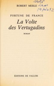 Couverture : La volte des vertugadins