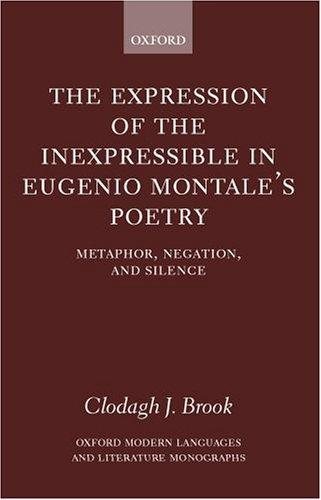 Couverture : The expression of the inexpressible in Eugenio  Montale's poetry