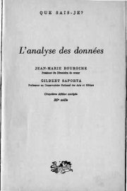 Couverture : L'Analyse des données