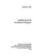 Couverture : Combats pour la Révolution française