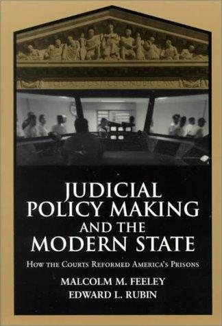 Couverture : Judicial Policy Making and the Modern State