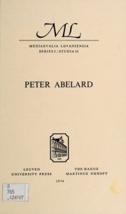 Couverture : Peter Abelard.