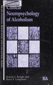 Couverture : Clinical neuropsychology of alcoholism