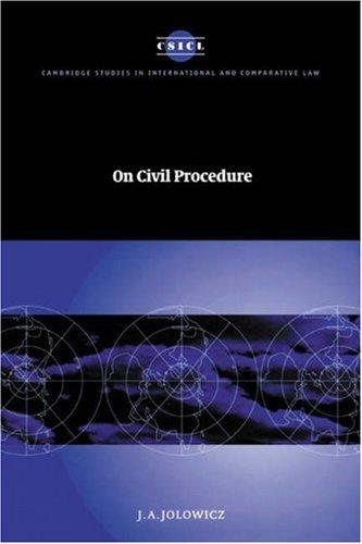 Couverture : On Civil Procedure