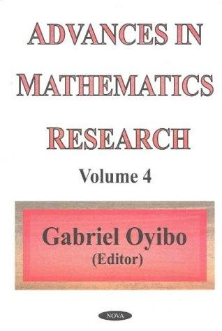 Couverture : Advances in mathematics research ; vol. 4