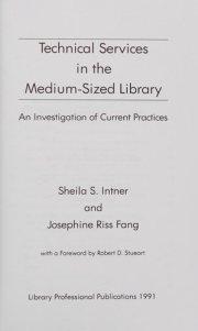 Couverture : Technical services in the medium-sized library