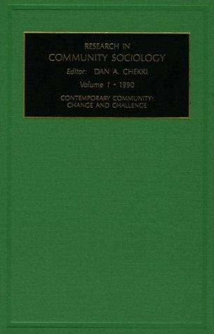 Couverture : Research in Community Sociology: A Research Annaul : Contemporary Community 