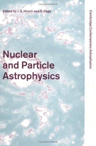 Couverture : Nuclear and particle astrophysics