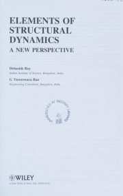 Couverture : Elements of Structural Dynamics