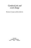 Couverture : Gendered jobs and social change