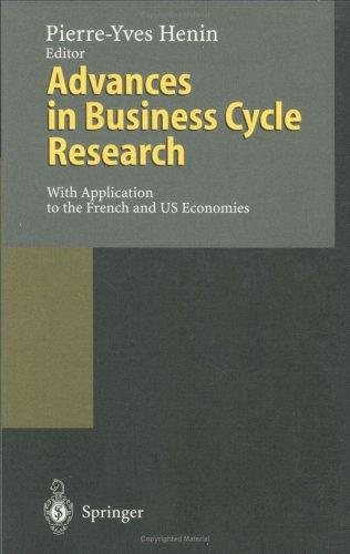 Couverture : Advances in business cycle research