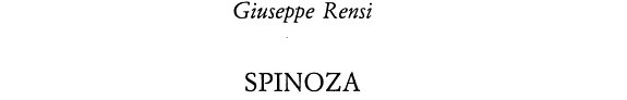 Couverture : Spinoza
