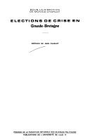 Couverture : Élections de crise en Grand-Bretagne