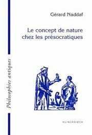 Couverture : Le Concept De Nature Chez Les Presocratiques